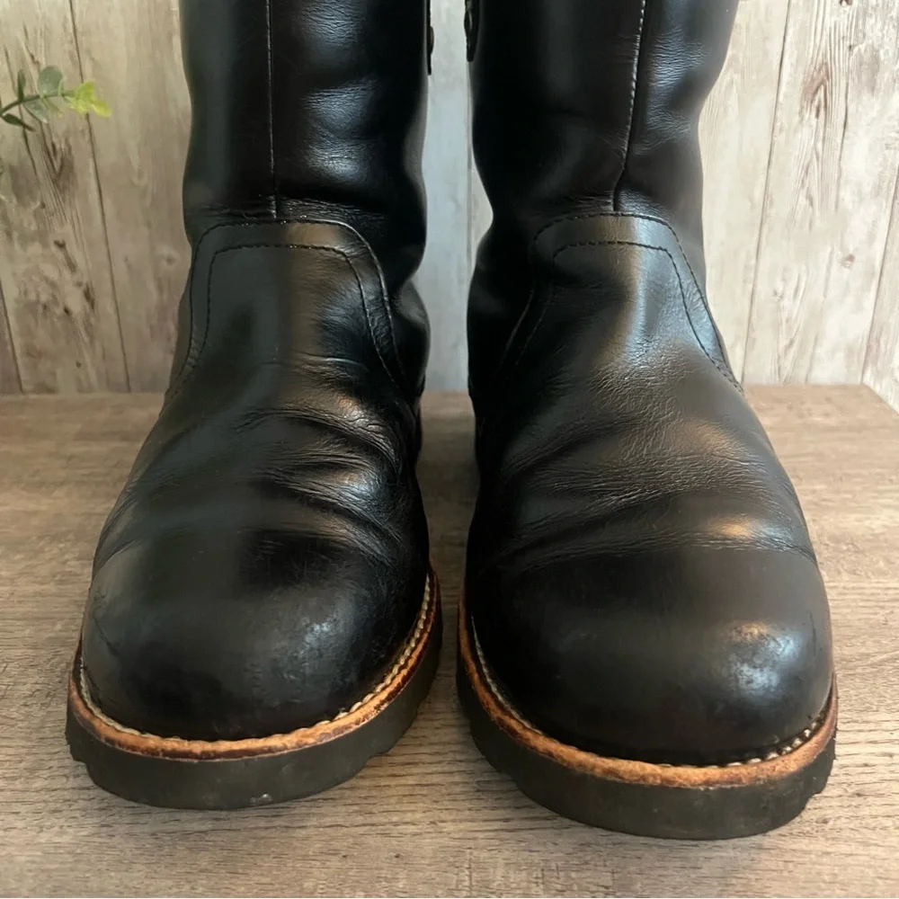 UGG Black Stoneman 3247 Leather Men's Rain & Snow Boots Sherpa Lined 9